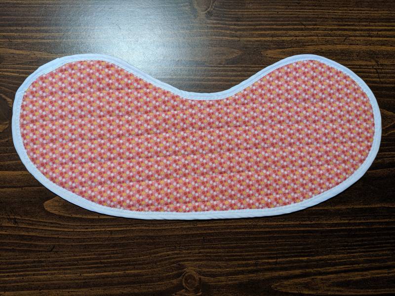 Gestepptes Babylätzchen Und Spucktuch in Einem - Rosa Bubbles von Etsy - MaryMickStitchin