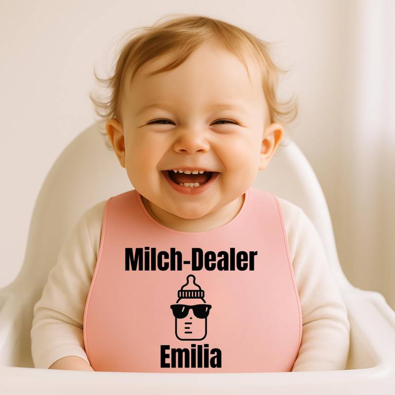Milch-Dealer Baby Lätzchen | Bio Mit Name Lustiges Babygeschenk Personalisiert von Etsy - MasiaLSInspiration