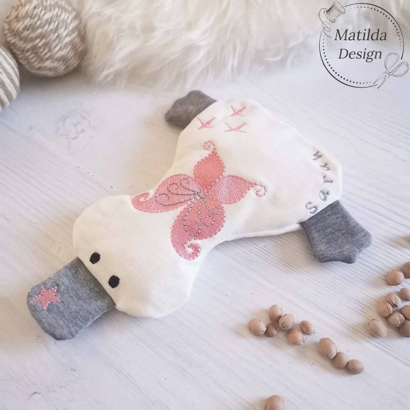 Baby Wärmekissen - Fee Entchen Mit Namen Waschbar Bio-Dinkel Kirschkerne von Etsy - MatildaDesignShop