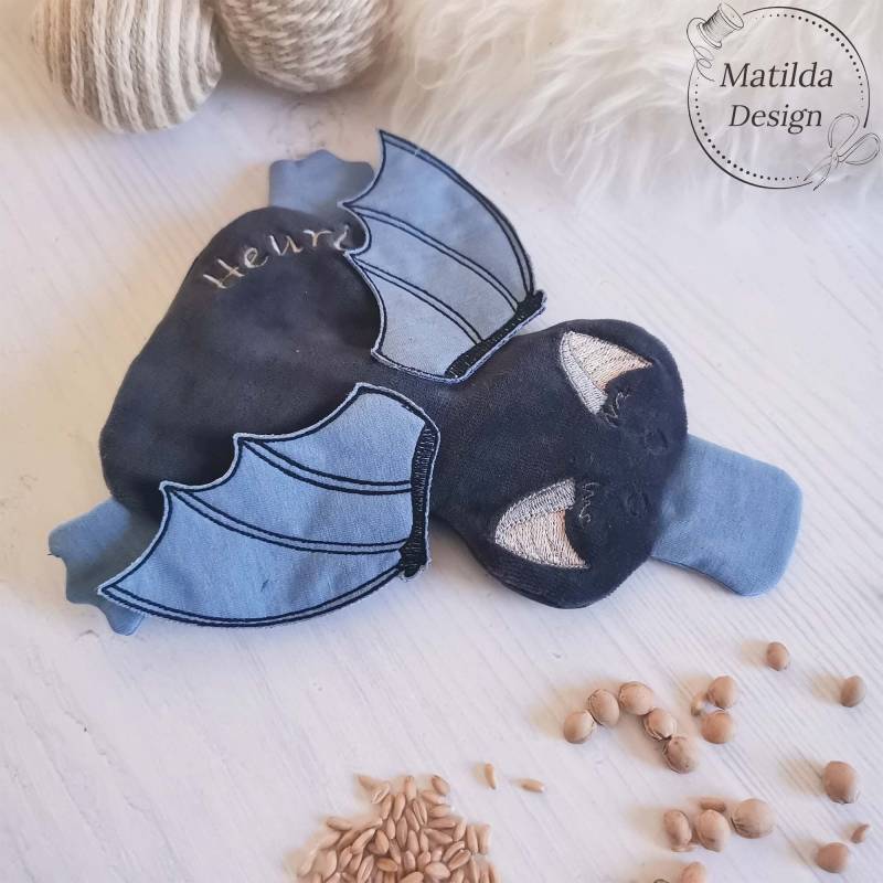 Baby Wärmekissen - Fledermaus Entchen Mit Namen Waschbar Bio-Dinkel Kirschkerne von Etsy - MatildaDesignShop