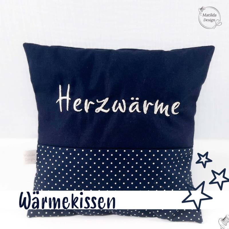 Wärme Zum Valentinstag - Herzwärme Personalisierbares Wärmekissen 20cmx20xm Bio Dinkel -Kirschkerne Traubenkern Individuell von Etsy - MatildaDesignShop