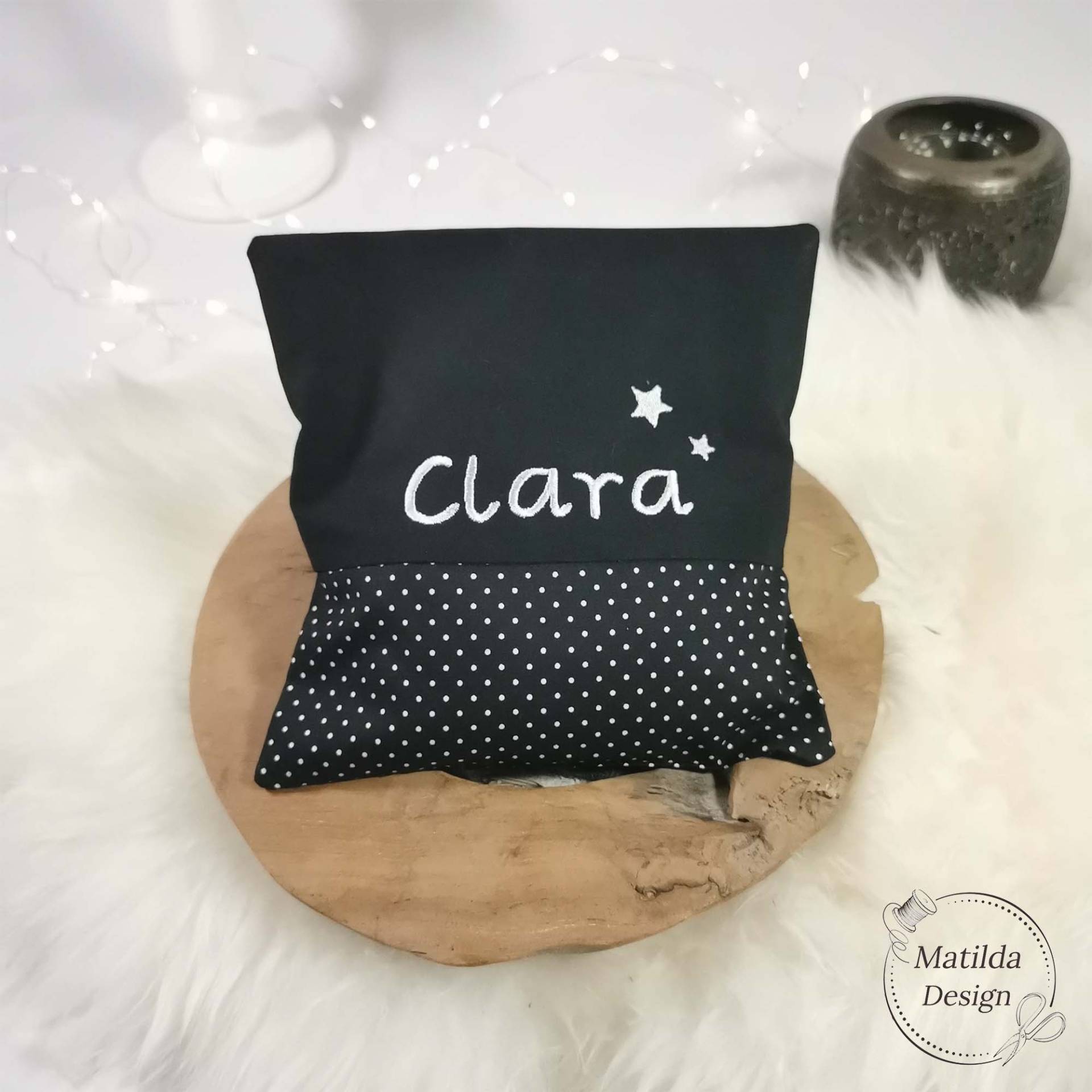 Wärmekissen - Schwarz Punkte Personalisierbar Mit Wunschtext Bezug Waschbar Bio-Dinkel Kirschkerne 20cm X Wärmekissen - Schwarz Punkte Personalisierbar Mit Wunschtext Bezug Waschbar Bio-Dinkel Kirschkerne 20cm X von Etsy - MatildaDesignShop