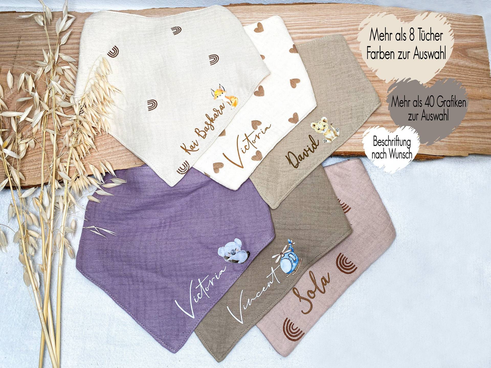Halstuch Baby Personalisiert Mit Name + Grafik | Dreieckstuch Geschenk Zur Geburt Musselin Lätzchen Spucktuch Regenbogen Herz Tiere Halstuch Baby Personalisiert Mit Name + Grafik | Dreieckstuch Geschenk Zur Geburt Musselin Lätzchen Spucktuch Regenbogen Herz Tiere von Etsy - MeDaPi