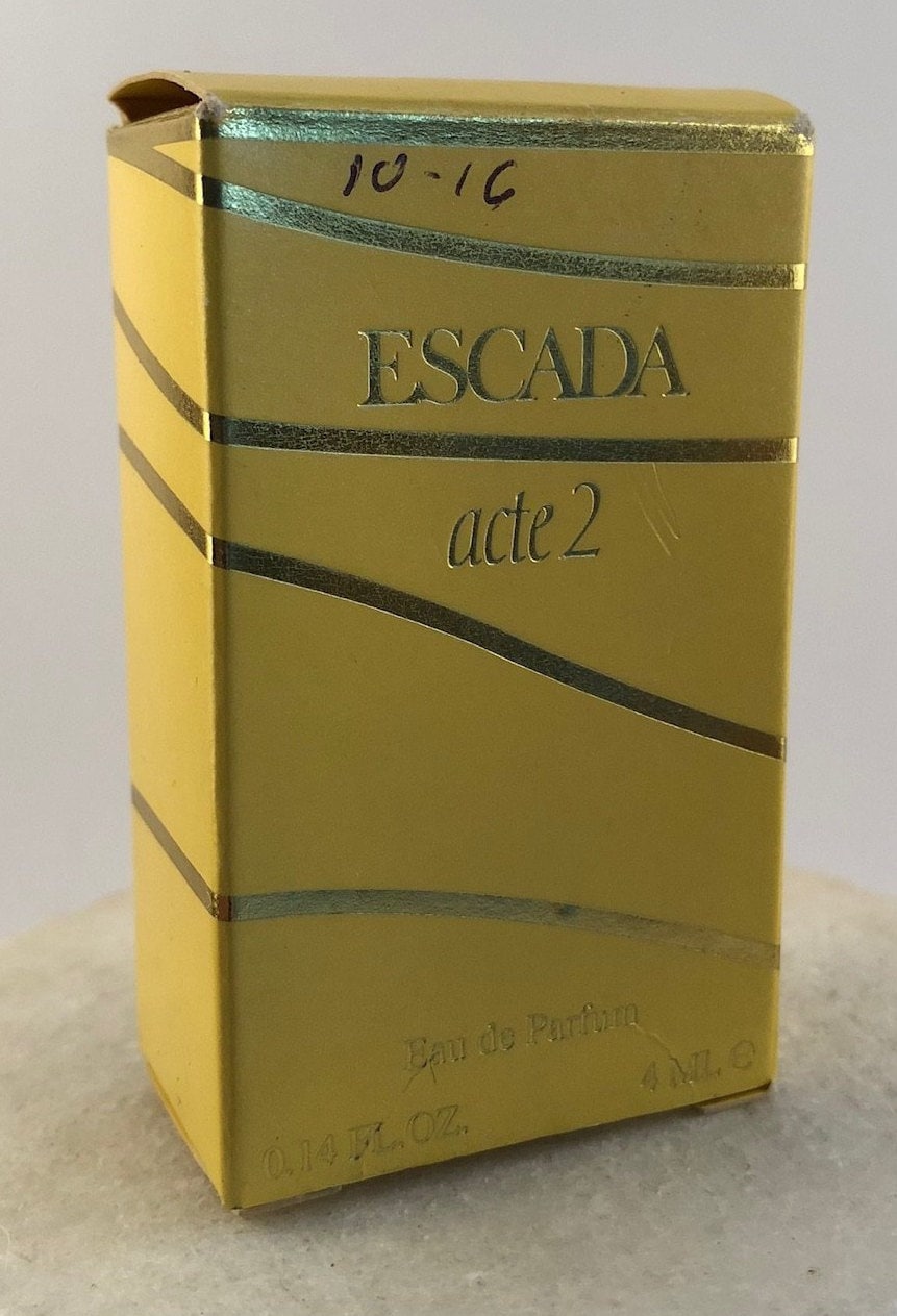 Vintage Escada Akte 2 Eau De Parfum Miniature 0.14 Fl Oz/4 Ml Splash von Etsy - MePeGreece