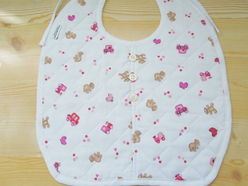 Babero Acolchado, Babero De Bebe, Babero Niño, Babero Niña, Babero Ositos, Babero Coches, Babero Acolchado Blanco von Etsy - MeSaleBordado