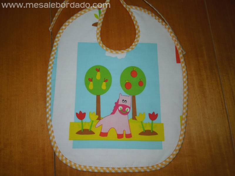 Babero Caballo, De Tiere, Unisex, Niño, Niña, Acolchado von Etsy - MeSaleBordado