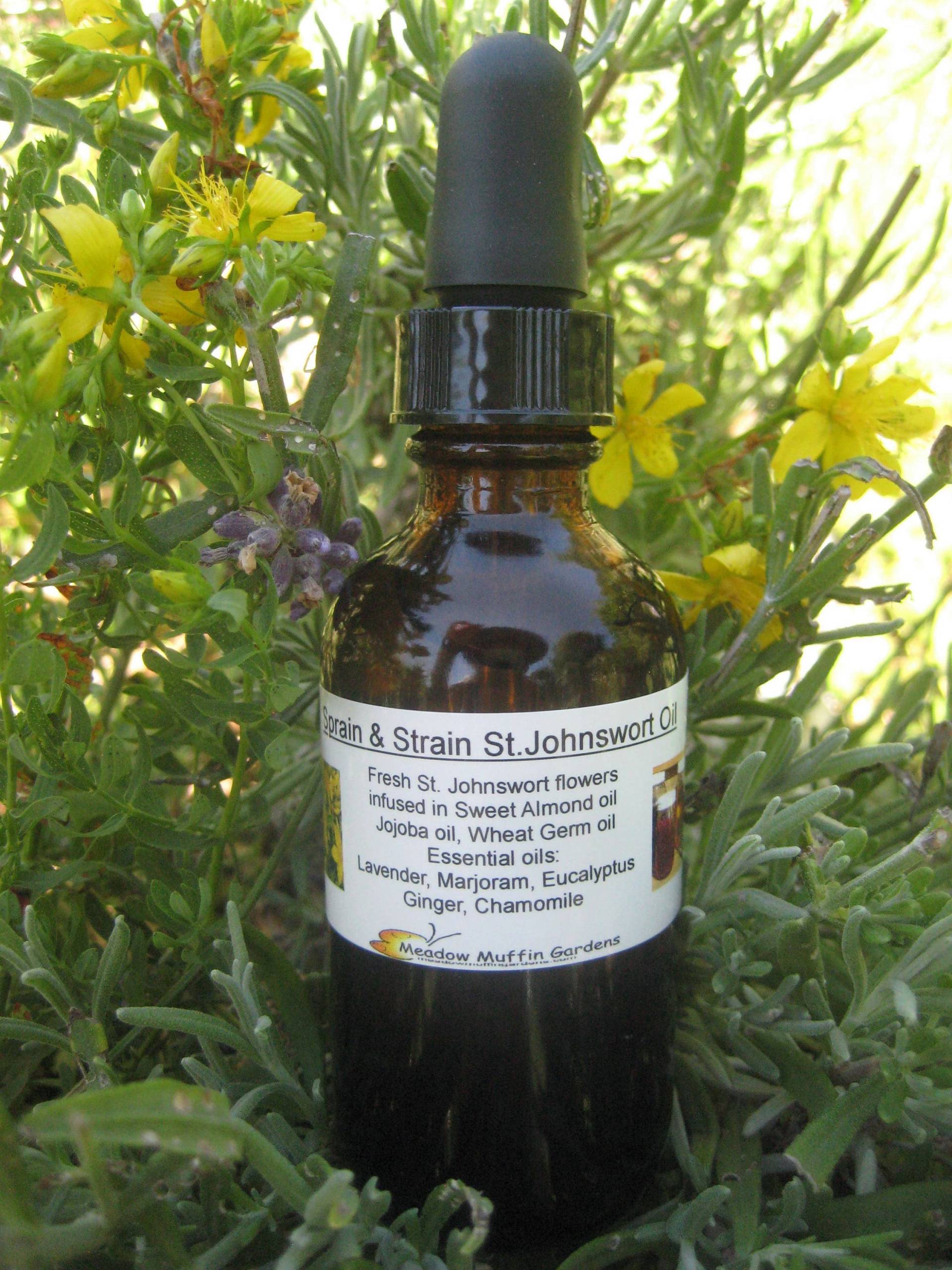 Johanniskraut-Kräuterölmischung, Liniment Rub, Massageöl Oder Zu Einem Balsam Verarbeitet von Etsy - MeadowMuffinGardens