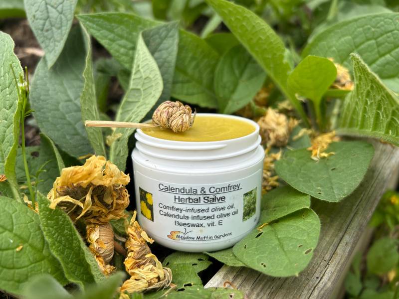 Kräuterbalsam Für Haustiere Oder Menschen, Ringelblume, Beinwell von Etsy - MeadowMuffinGardens