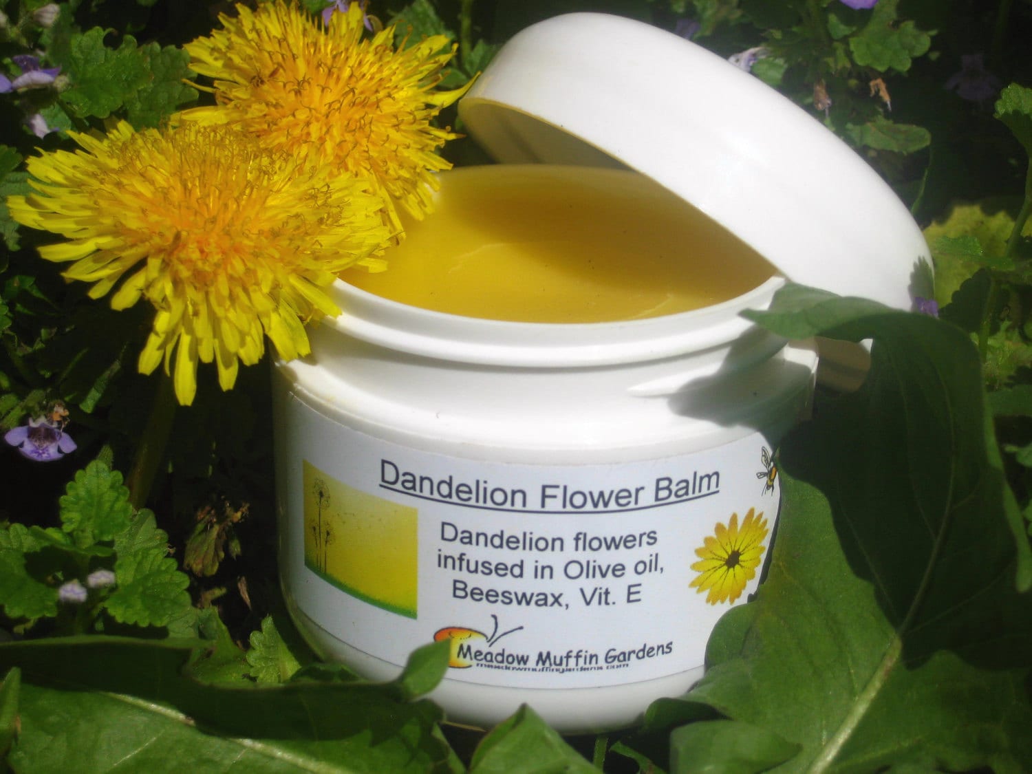 Dandelion Flower Balm, Pusteblumen von Etsy - MeadowMuffinGardens