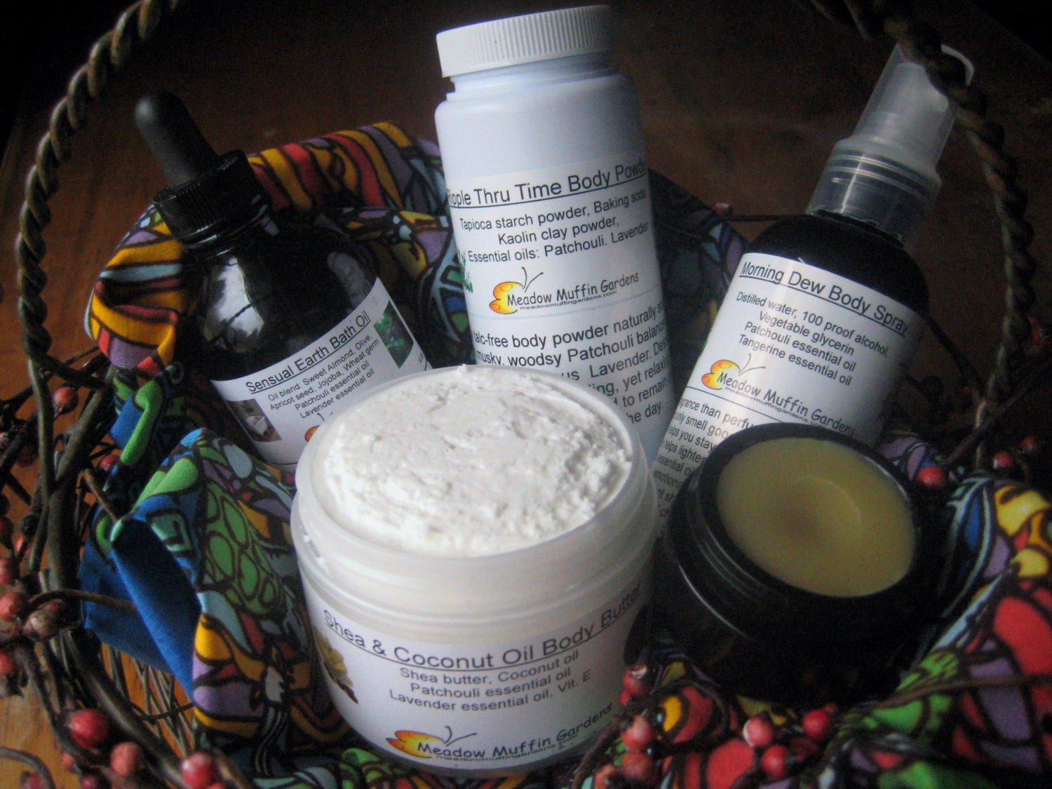 Patschuli Favoriten Geschenkkorb, Bade - Und Körpersortiment, Weihnachten, Geburtstag, Aromatherapie, Blumenkind von Etsy - MeadowMuffinGardens