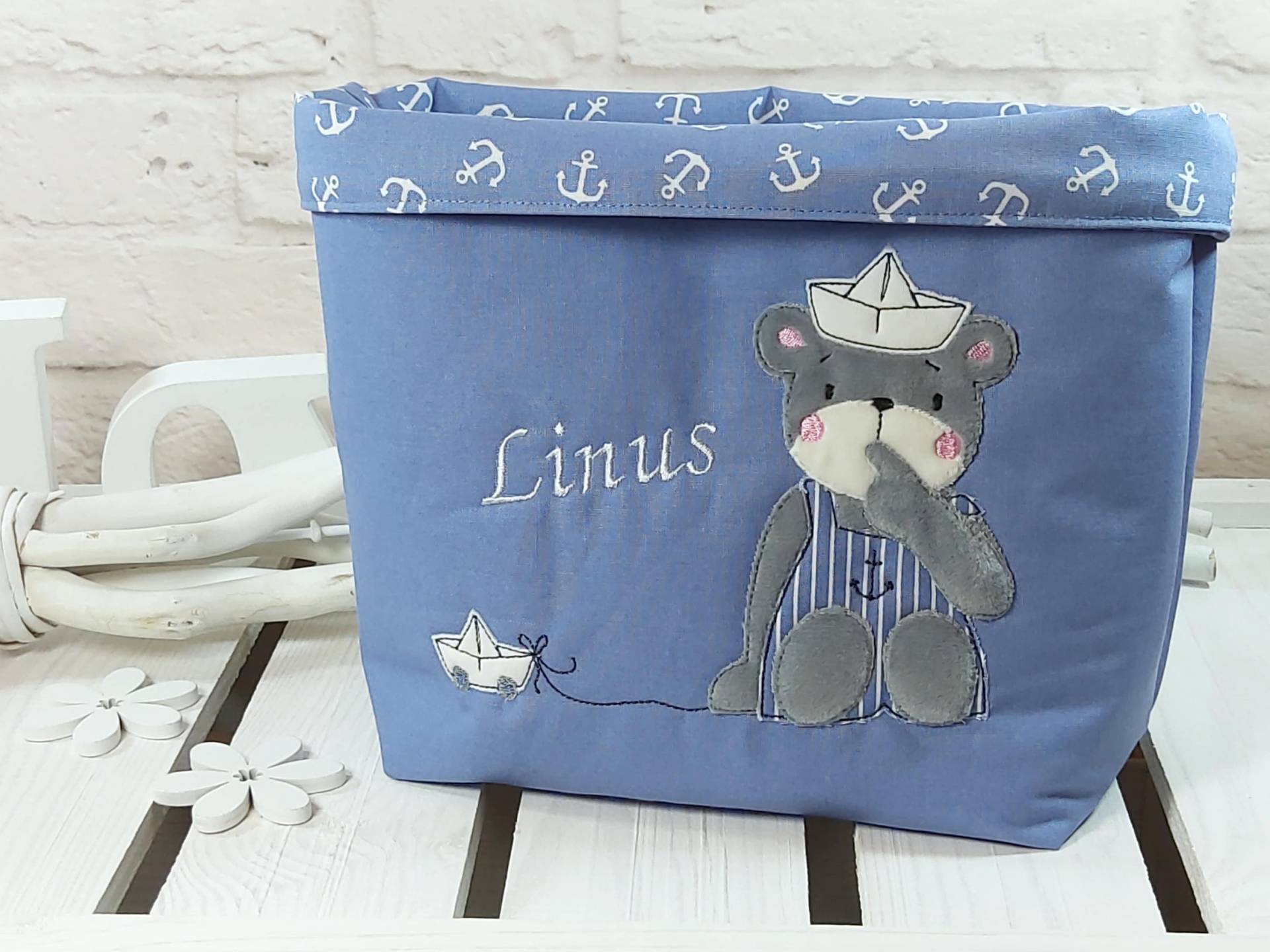 Utensilio, Stoffkörbchen, Kinderzimmer, Utensilio Kind, Deko Kinderzimmer, Mebrit, Blau, Geschenk Zur Geburt, Aufbewahrung, Baby Utensilio, Stoffkörbchen, Kinderzimmer, Utensilio Kind, Deko Kinderzimmer, Mebrit, Blau, Geschenk Zur Geburt, Aufbewahrung, Baby von Etsy - Mebrit
