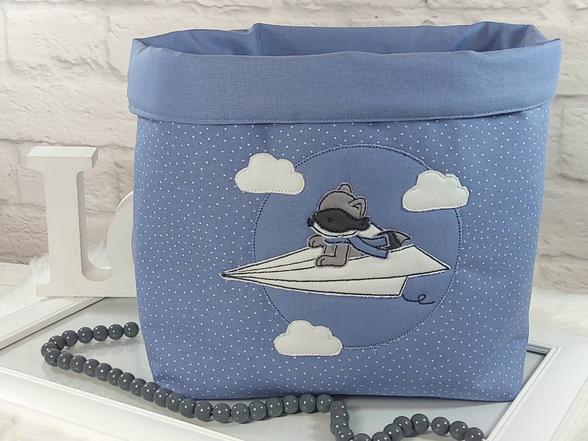Utensilo, Stoffkörbchen, Kinderzimmer, Utensilo Kind, Deko Kinderzimmer, Mebrit, Blau, Segelflieger, Geschenk Zur Geburt, Aufbewahrung, Baby Utensilo, Stoffkörbchen, Kinderzimmer, Utensilo Kind, Deko Kinderzimmer, Mebrit, Blau, Segelflieger, Geschenk Zur Geburt, Aufbewahrung, Baby von Etsy - Mebrit