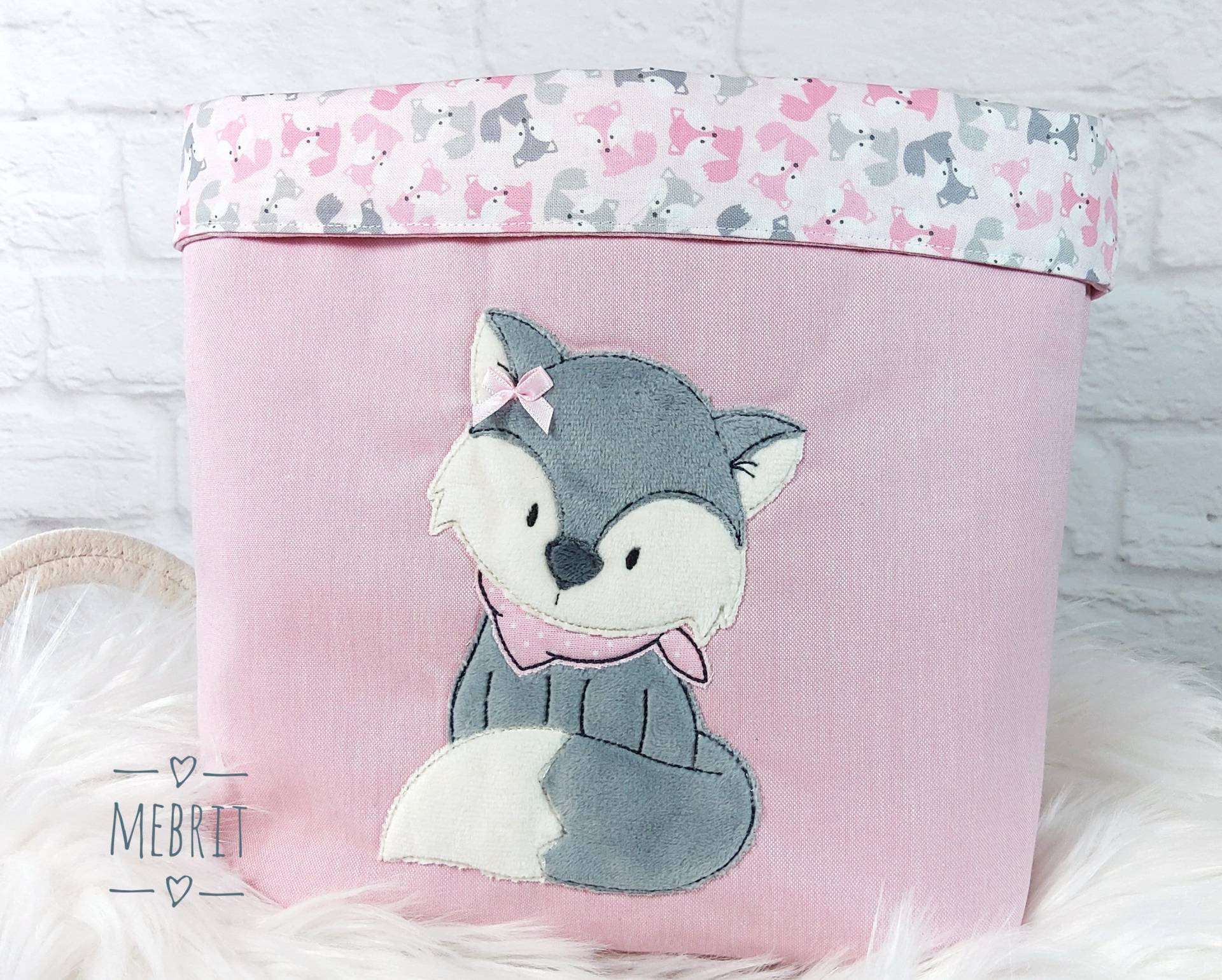Utensilo, Stoffkörbchen, Kinderzimmer, Windelkörbchen, Deko Mebrit, Rosa, Grau, Geschenk Zur Geburt, Fuchs, Mädchen Utensilo, Stoffkörbchen, Kinderzimmer, Windelkörbchen, Deko Mebrit, Rosa, Grau, Geschenk Zur Geburt, Fuchs, Mädchen von Etsy - Mebrit