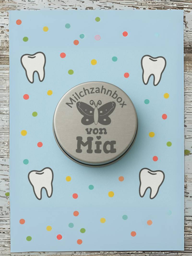 Personalisierte Milchzahndose Metall | Zahndose Mit Name Personalisiert |Dose Für Milchzähne Zahndöschen |Geschenk Milchzahnbox von Etsy - MedMerchStudio