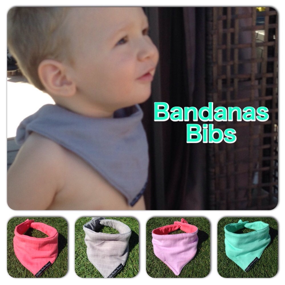 Bandanas Baby Lätzchen - Wendetuch Musselin Stoffe Kleinkind Bavoir Bandana von Etsy - MeikaaShop