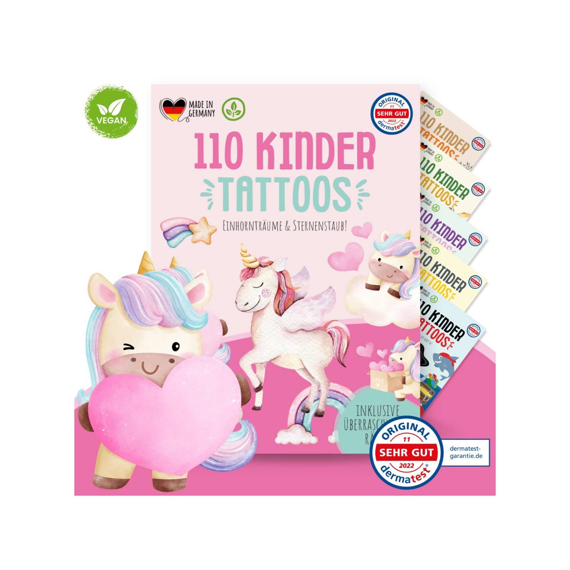 Meinbaby123® 110 Hautfreundliche Hauttattoos Für Kinder, Einhorn, Prinzessin & Feen, Geschenk Mädchen, Mitgebsel Kindergeburtstag von Etsy - MeinBaby123Shop