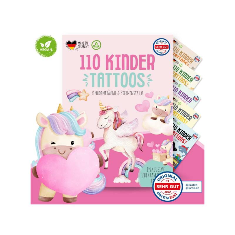 Meinbaby123® 110 Hautfreundliche Hauttattoos Für Kinder, Einhorn, Prinzessin & Feen, Geschenk Mädchen, Mitgebsel Kindergeburtstag von Etsy - MeinBaby123Shop