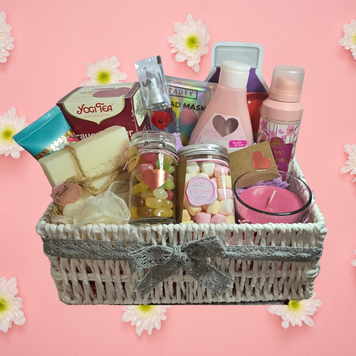 Hochwertiges Pflege & Geschenk-Set Mit Ausgesuchten Stücken + Personalisierung. Edler Duft, Kosmetika, Tee, Kerze, Seife, Süßes Verpackung von Etsy - MeinLiebesAtelier