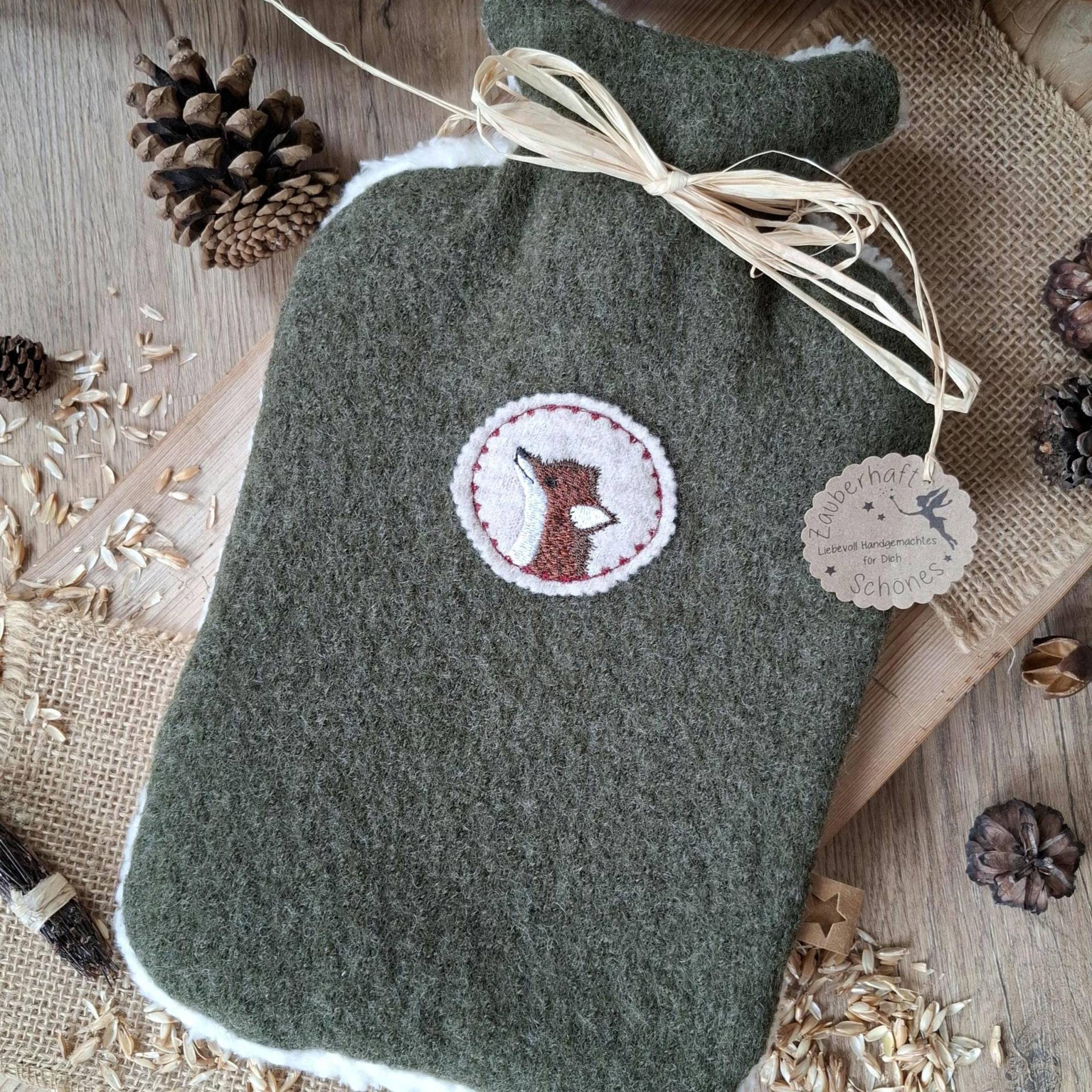 Wärmflasche 100% Schurwolle | Walk Teddyplüsch, Gefüttert Inkl. 2 L Stickmotiv Fuchs Acufactum Geschenk Wellness Bauchweh Kinder Wärmflasche 100% Schurwolle | Walk Teddyplüsch, Gefüttert Inkl. 2 L Stickmotiv Fuchs Acufactum Geschenk Wellness Bauchweh Kinder von Etsy - MeinZauberhaus