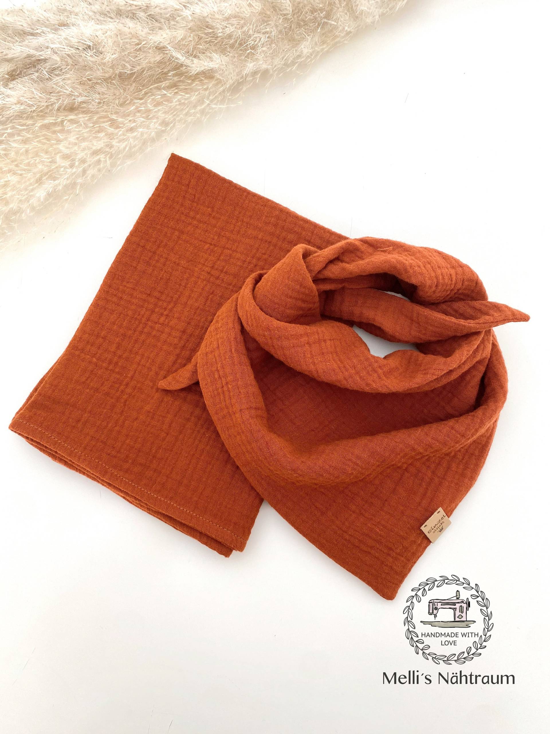 Halstuch, "Orange", Spucktuch, Musselin, Musselintuch, Dreieckstuch, Baby, Schmusetuch Halstuch, "Orange", Spucktuch, Musselin, Musselintuch, Dreieckstuch, Baby, Schmusetuch von Etsy - MellisNaehtraum