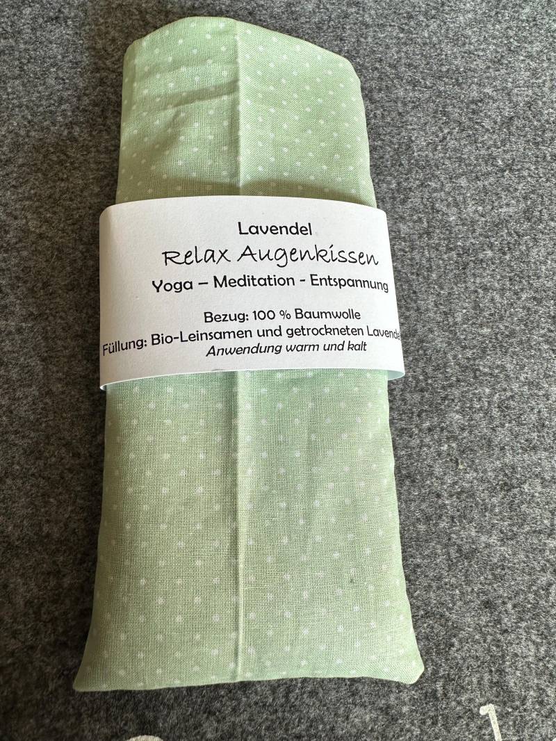 Augenkissen/Eye Pad Yoga Entspannung Meditation Meditieren Migräne Lavendel Relax Mintfarben von Etsy - MellisSuncatcher