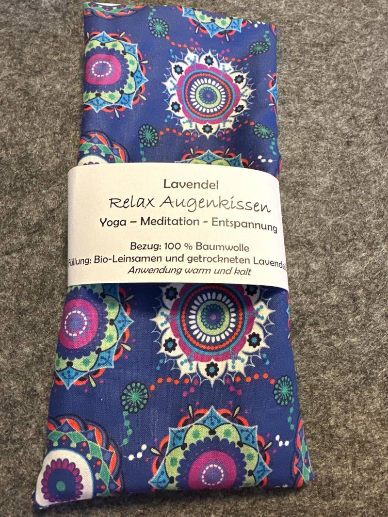 Augenkissen Lavendel/Eye Pad Yoga Entspannung Meditation Meditieren Migräne Lavendel Relax Eye Pad Mandala von Etsy - MellisSuncatcher