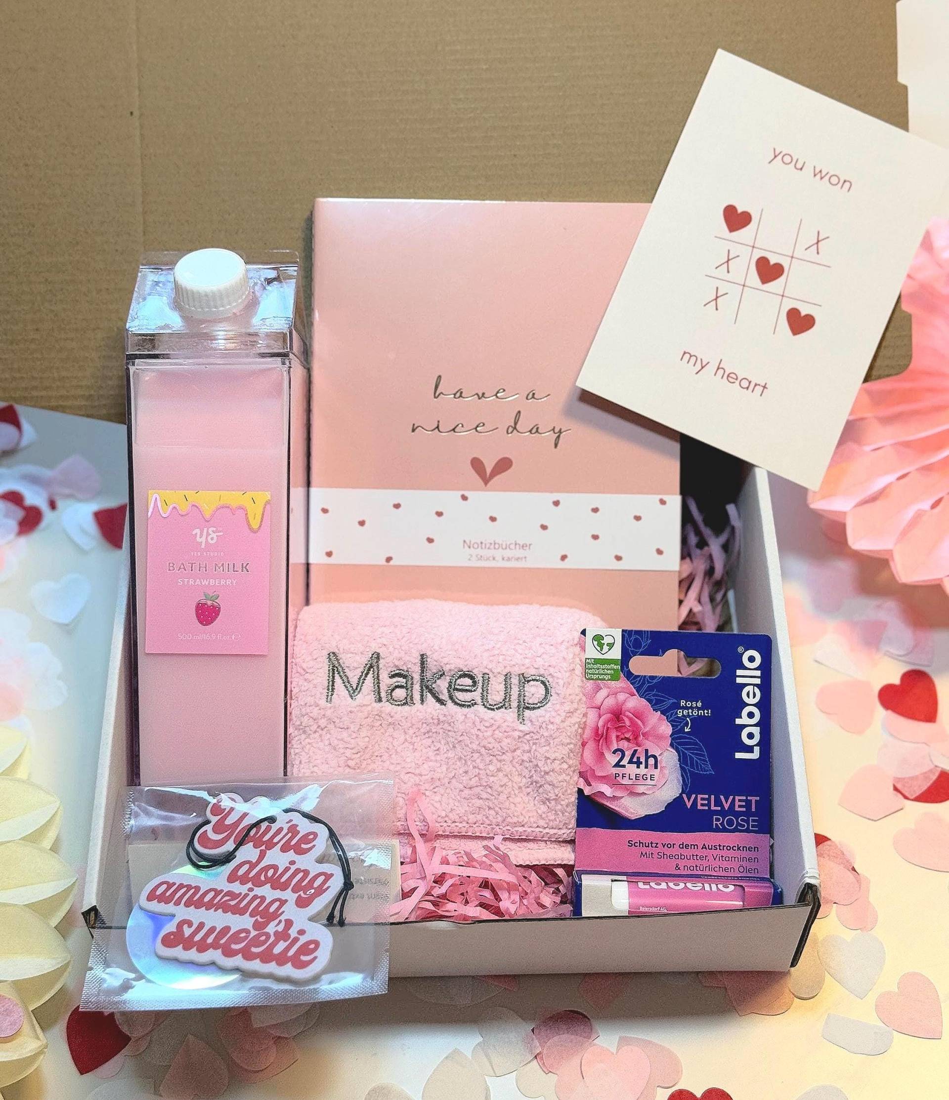 Beautybox Geschenkbox Freundin Frau Wellness Beauty Liebe Spa Geschenkset Notizbuch Valentinstagskarte Giftbox Entspannen Girlfriend von Etsy - MellowsBoxDE