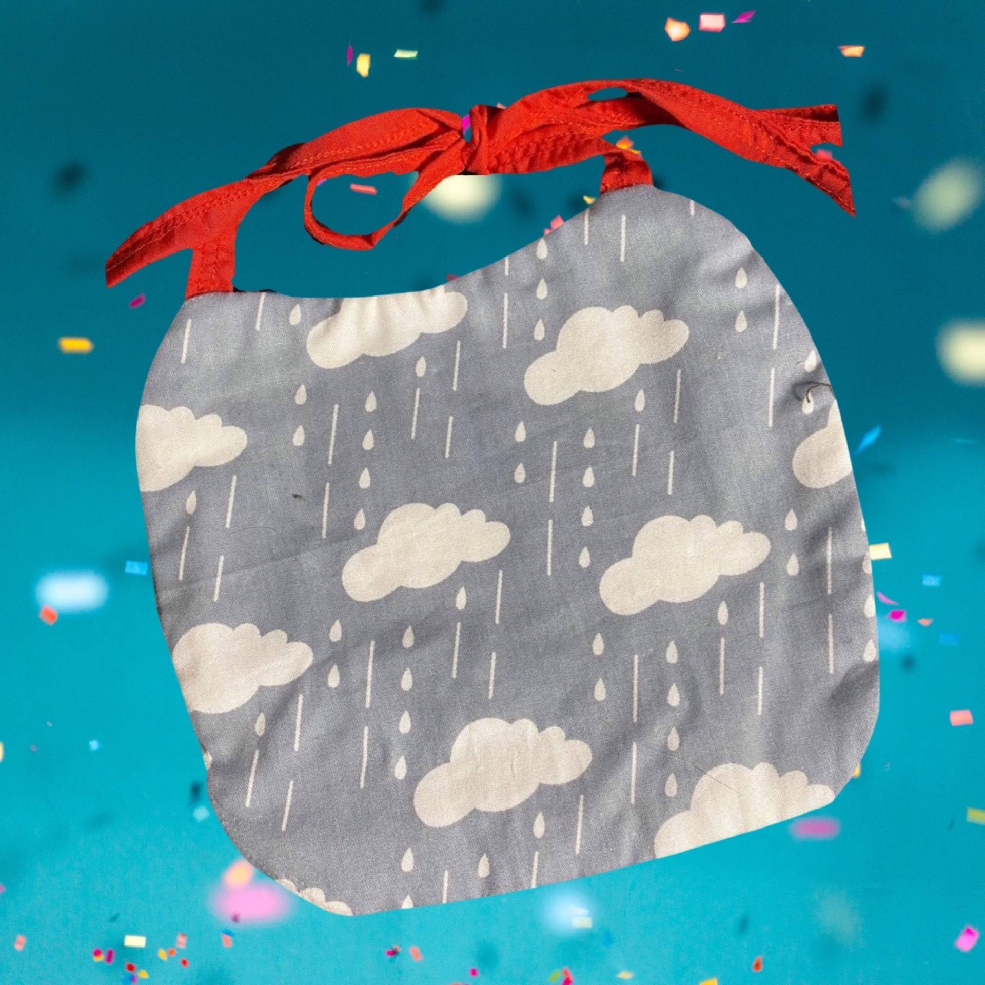 83. Wolken Auf Grau/Rot 83. Wolken Auf Grau/Rot von Etsy - MelodyStockingandBib