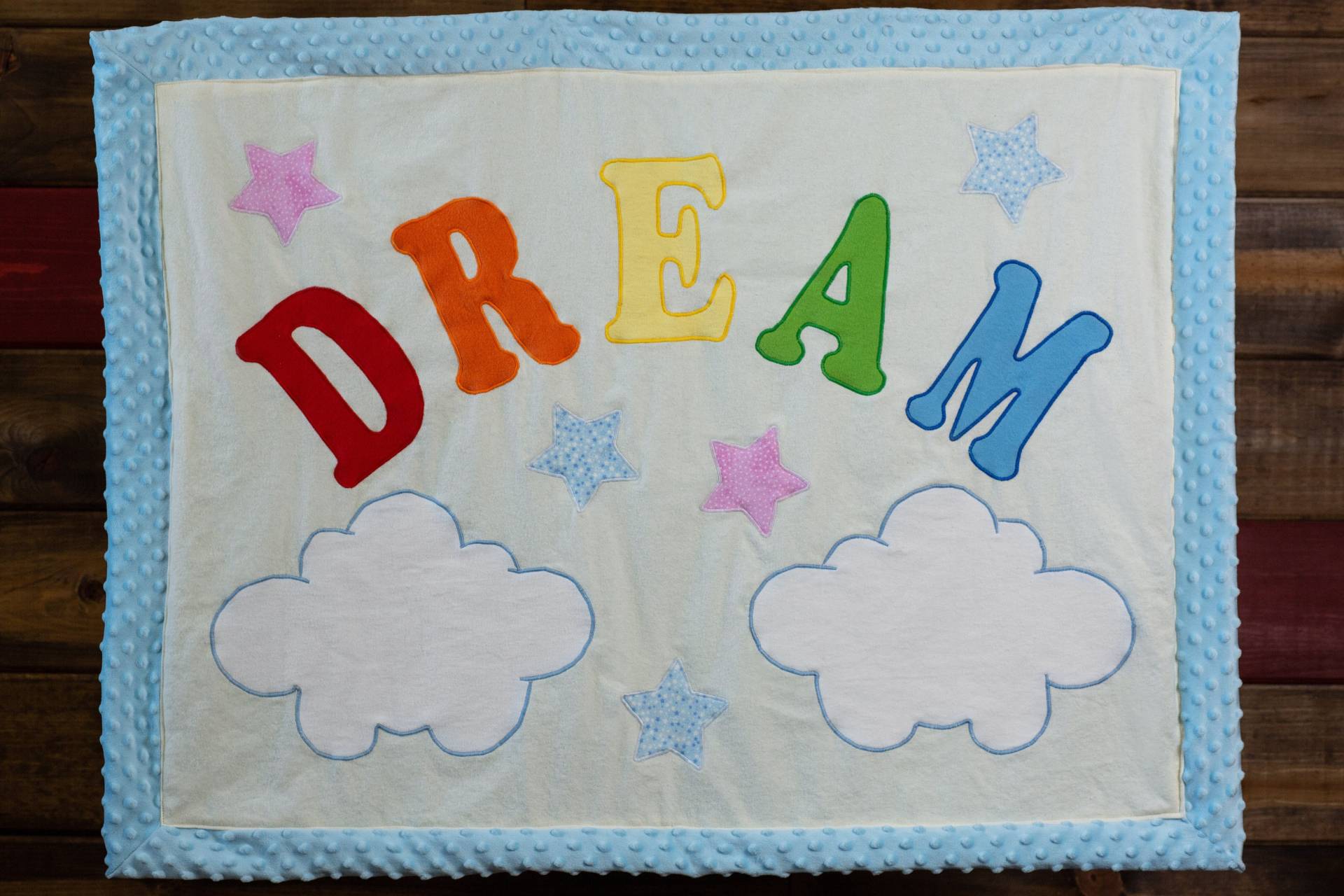 Dream Babydecke Mit Wolken Und Sternen, Minky-Decke, Kinderzimmer Geschenk von Etsy - MelsMinkyBusiness