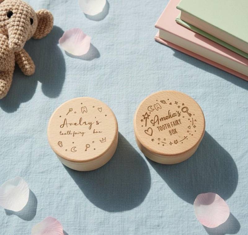 Personalisierte Holz-Zahndose - Individuell Graviert Mit Namen, Perfektes Geschenk & Erinnerungsstück Personalisierte Holz-Zahndose - Individuell Graviert Mit Namen, Perfektes Geschenk & Erinnerungsstück von Etsy - MerchLoveDE