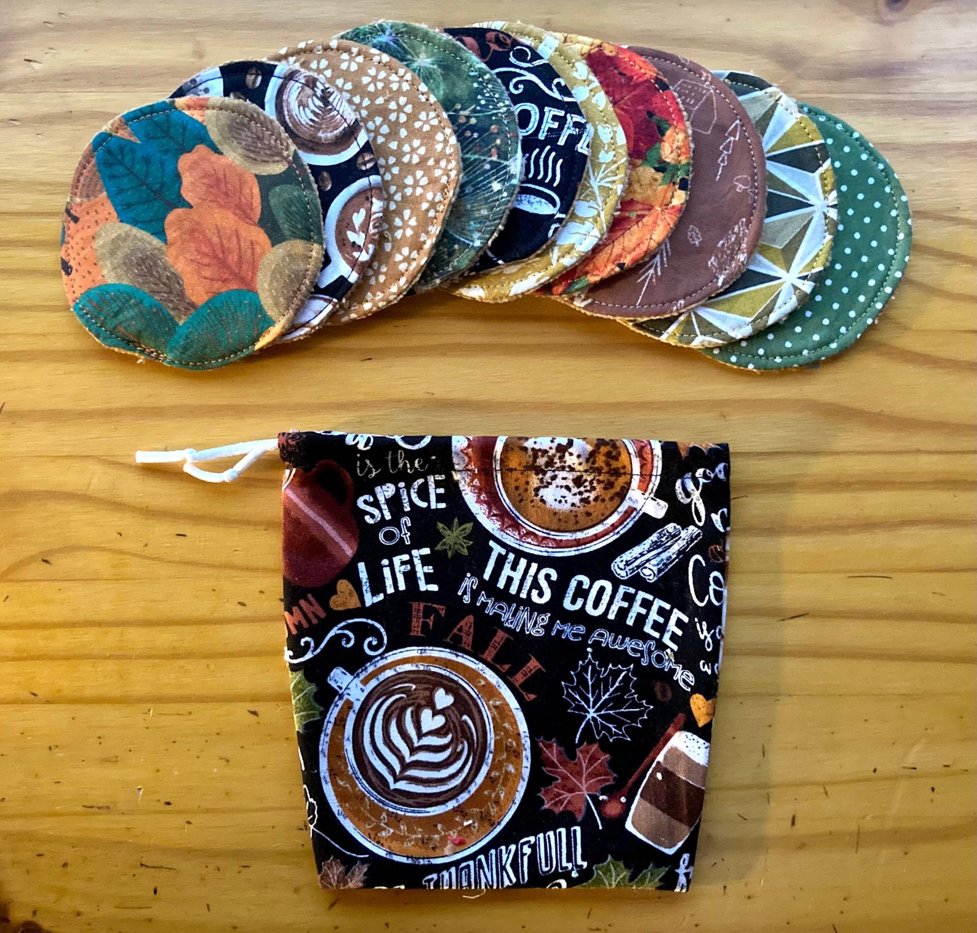 Make-Up-Entferner-Pads + Beutel von Etsy - MerlinetteCreations