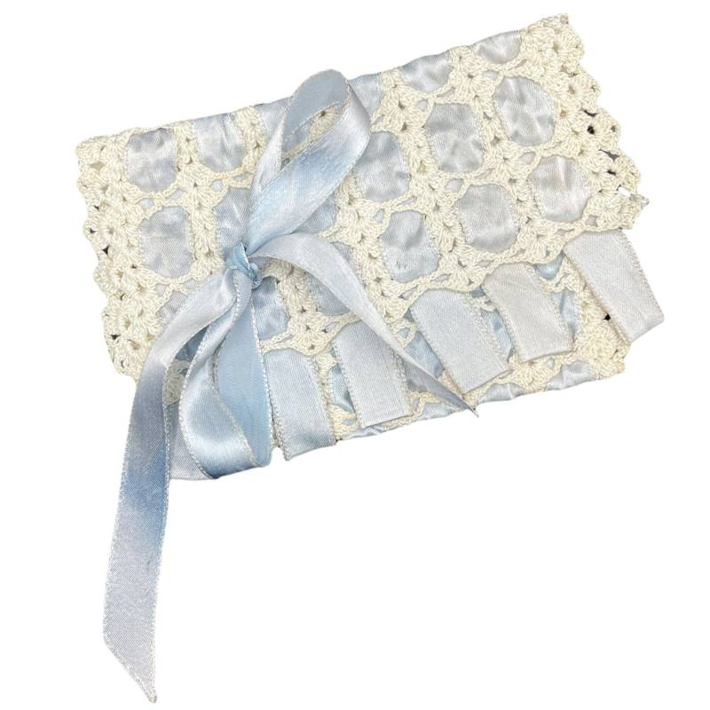 Vintage Häkeln Und Satinband Aufbewahrungsbeutel, Baby Blau Weiß, Taschentuchhalter, Handgemachtes Geschenk, Hochzeit, Etwas Blaues, Memento Halter Vintage Häkeln Und Satinband Aufbewahrungsbeutel, Baby Blau Weiß, Taschentuchhalter, Handgemachtes Geschenk, Hochzeit, Etwas Blaues, Memento Halter von Etsy - MerrilyVerilyVintage