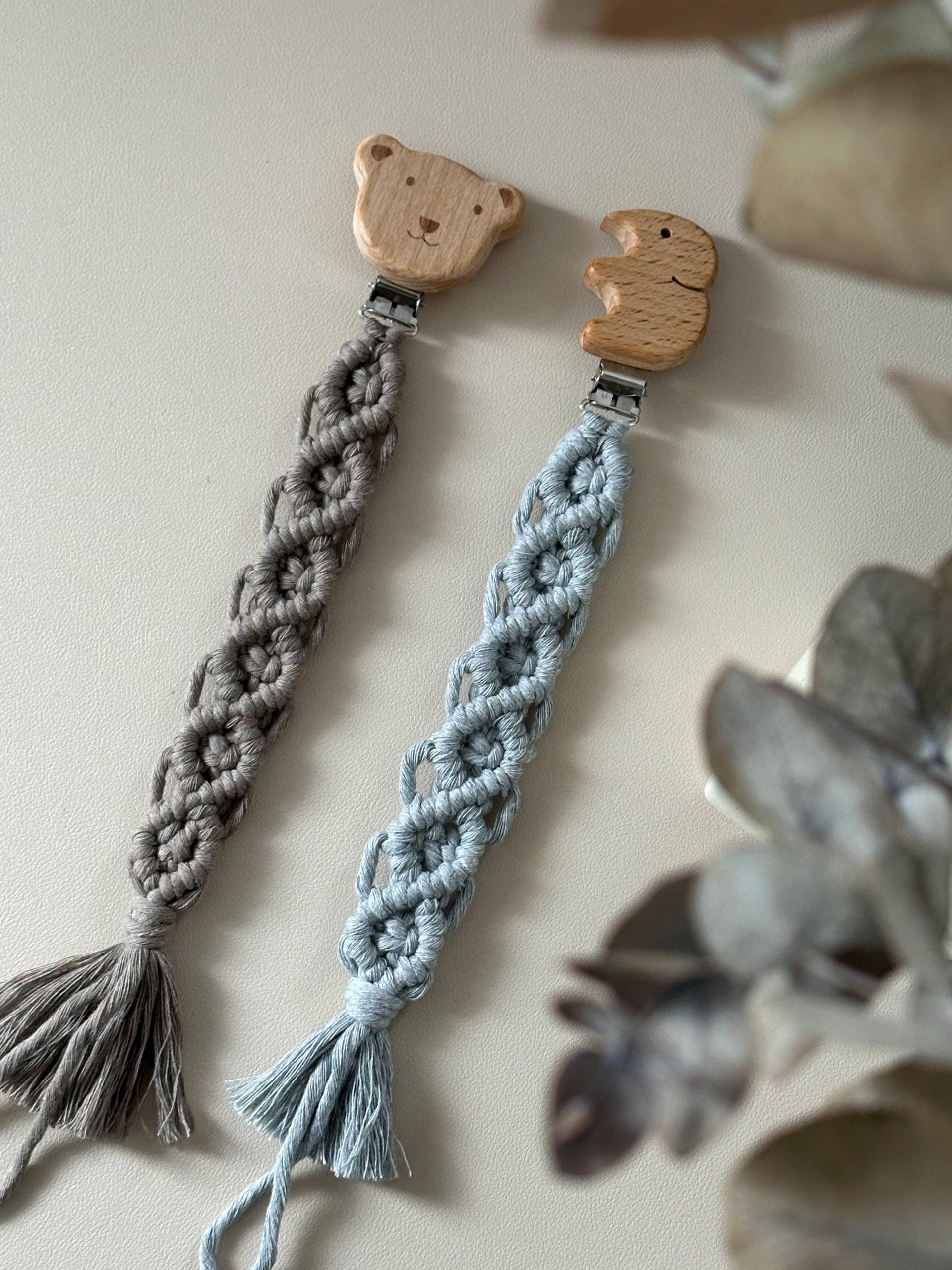 Makramee Schnullerkette | Macrame Pacifier Chain Makramee Schnullerkette | Macrame Pacifier Chain von Etsy - MiMakramia