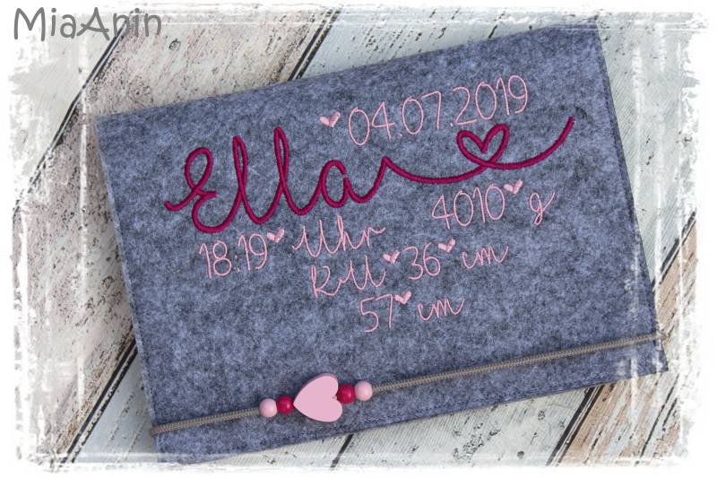 U-Heft Hülle Filz Herz Junge Mädchen Personalisiert Herz Beere & Rosa Bestickt Babydaten Geburtsdaten U-Heft Hülle Filz Herz Junge Mädchen Personalisiert Herz Beere & Rosa Bestickt Babydaten Geburtsdaten von Etsy - MiaAnin