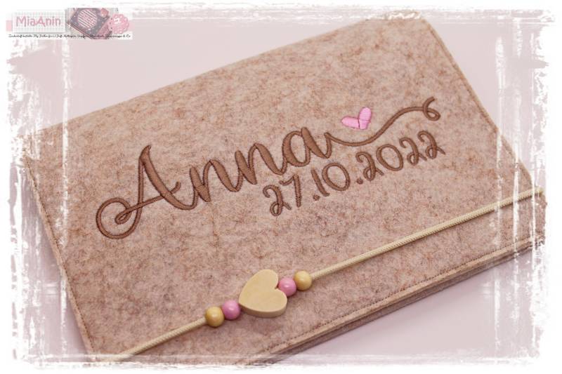 U-Heft Hülle Filz Herz Junge Mädchen Personalisiert Herz Beige Bestickt Impfpassfach U-Heft Hülle Filz Herz Junge Mädchen Personalisiert Herz Beige Bestickt Impfpassfach von Etsy - MiaAnin