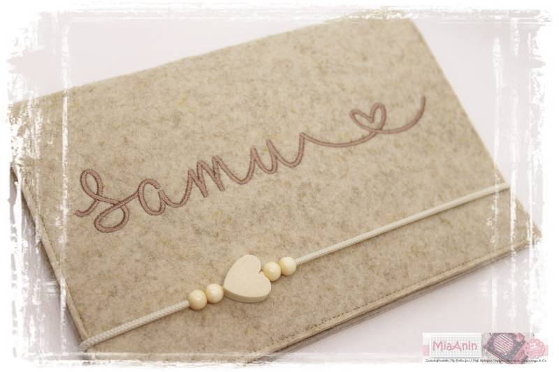 U-Heft Hülle Filz Herz Junge Mädchen Personalisiert Herz Beige Braun Bestickt Impfpassfach Baby U-Heft Hülle Filz Herz Junge Mädchen Personalisiert Herz Beige Braun Bestickt Impfpassfach Baby von Etsy - MiaAnin
