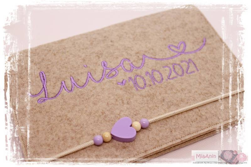 U-Heft Hülle Filz Herz Junge Mädchen Personalisiert Herz Beige Flieder Bestickt Impfpassfach U-Heft Hülle Filz Herz Junge Mädchen Personalisiert Herz Beige Flieder Bestickt Impfpassfach von Etsy - MiaAnin