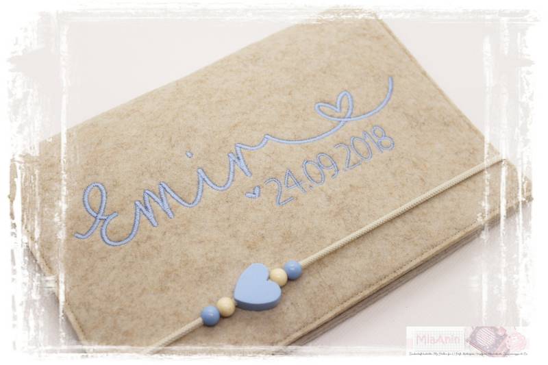 U-Heft Hülle Filz Herz Junge Mädchen Personalisiert Herz Beige Hellblau Bestickt Impfpassfach U-Heft Hülle Filz Herz Junge Mädchen Personalisiert Herz Beige Hellblau Bestickt Impfpassfach von Etsy - MiaAnin