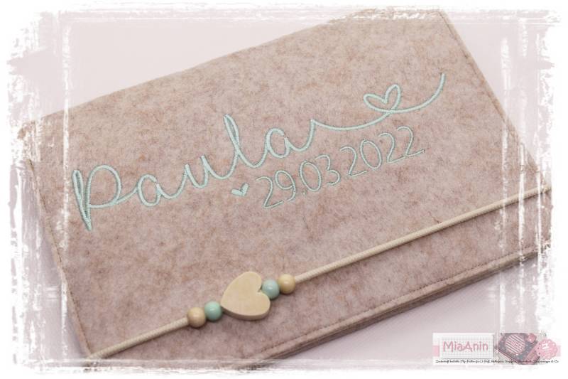 U-Heft Hülle Filz Herz Junge Mädchen Personalisiert Herz Beige Mint Bestickt Impfpassfach Baby Geburt U-Heft Hülle Filz Herz Junge Mädchen Personalisiert Herz Beige Mint Bestickt Impfpassfach Baby Geburt von Etsy - MiaAnin