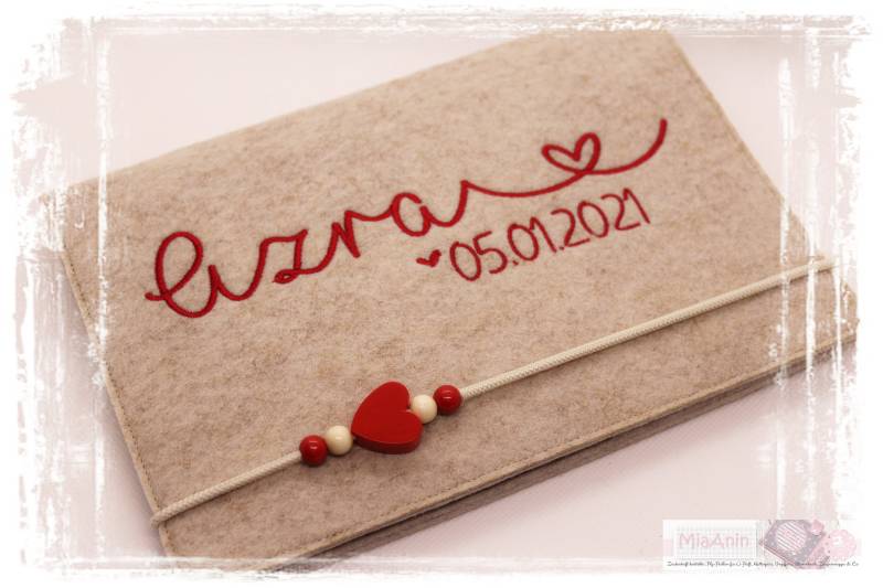 U-Heft Hülle Filz Herz Junge Mädchen Personalisiert Herz Beige Rot Bestickt Impfpassfach U-Heft Hülle Filz Herz Junge Mädchen Personalisiert Herz Beige Rot Bestickt Impfpassfach von Etsy - MiaAnin
