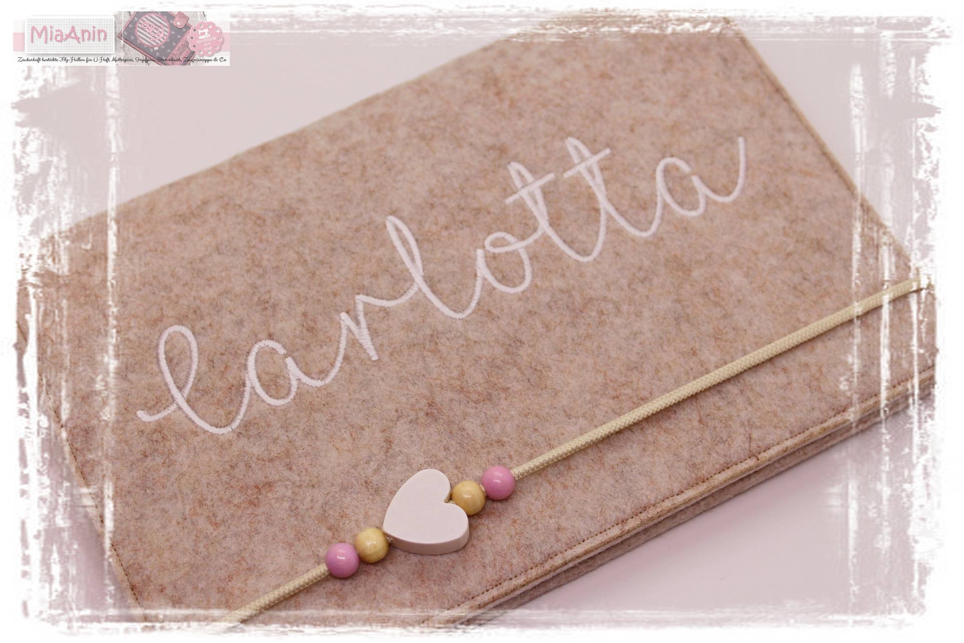 U-Heft Hülle Filz Herz Junge Mädchen Personalisiert Herz Beige Weiß Bestickt Impfpassfach U-Heft Hülle Filz Herz Junge Mädchen Personalisiert Herz Beige Weiß Bestickt Impfpassfach von Etsy - MiaAnin