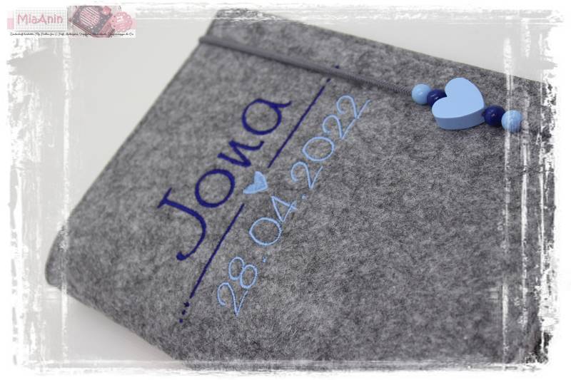 U-Heft Hülle Filz Herz Junge Mädchen Personalisiert Herz Marine Hellblau Bestickt Baby Geburt U-Heft Hülle Filz Herz Junge Mädchen Personalisiert Herz Marine Hellblau Bestickt Baby Geburt von Etsy - MiaAnin