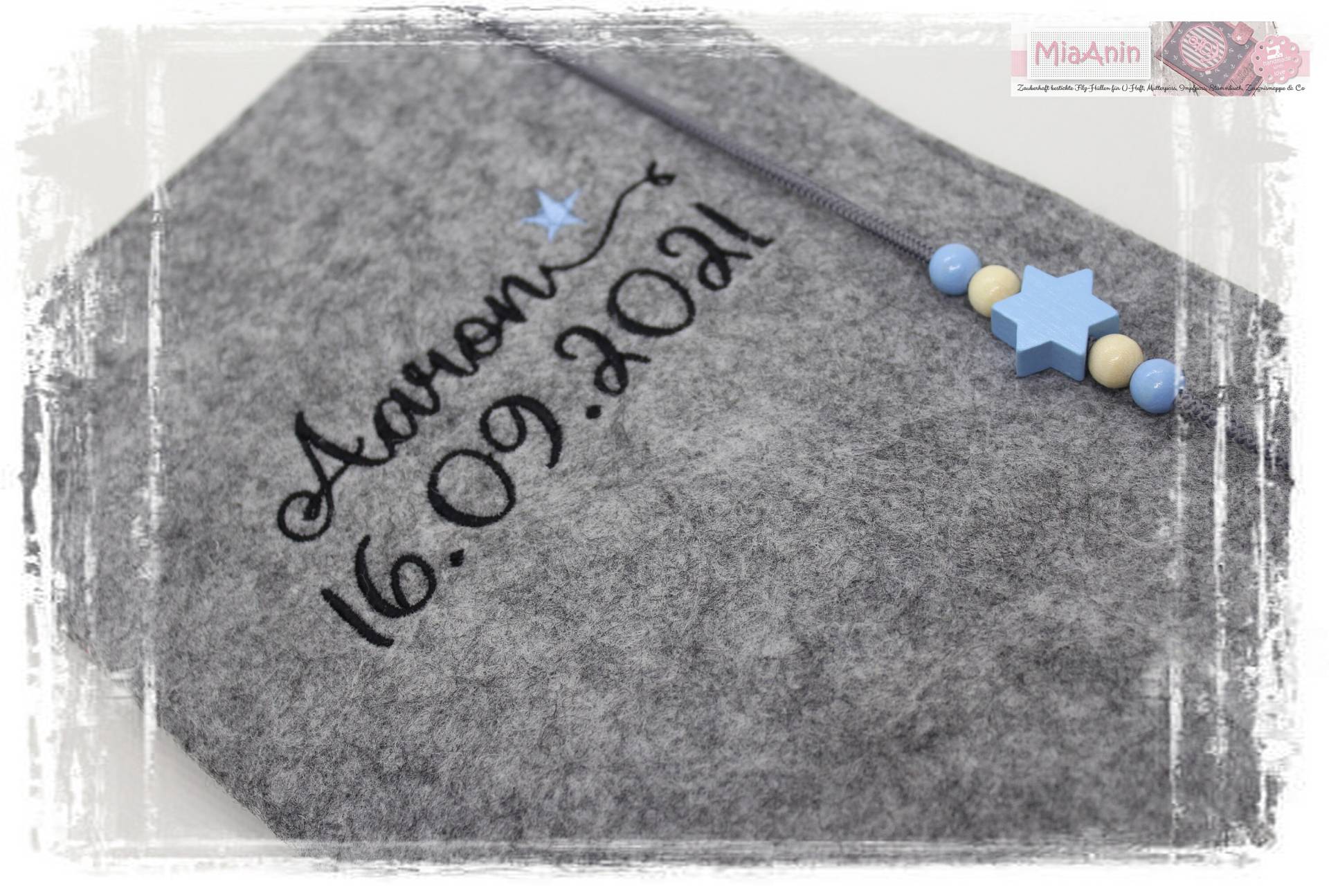 U-Heft Hülle Filz Herz Junge Mädchen Personalisiert Herz Schwarz Hellblau Bestickt Baby Geburt U-Heft Hülle Filz Herz Junge Mädchen Personalisiert Herz Schwarz Hellblau Bestickt Baby Geburt von Etsy - MiaAnin