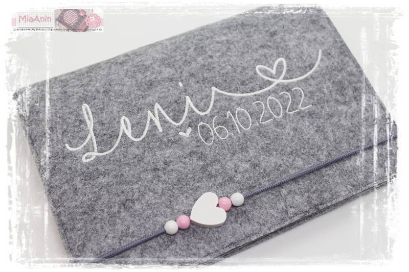 U-Heft Hülle Filz Herz Junge Mädchen Personalisiert Herzweiß Besticktrosa Impfpass U-Heft Hülle Filz Herz Junge Mädchen Personalisiert Herzweiß Besticktrosa Impfpass von Etsy - MiaAnin
