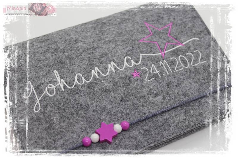 U-Heft Hülle Filz Herz Junge Mädchen Personalisiert Stern Weiß Pink Bestickt Impfpass U-Heft Hülle Filz Herz Junge Mädchen Personalisiert Stern Weiß Pink Bestickt Impfpass von Etsy - MiaAnin