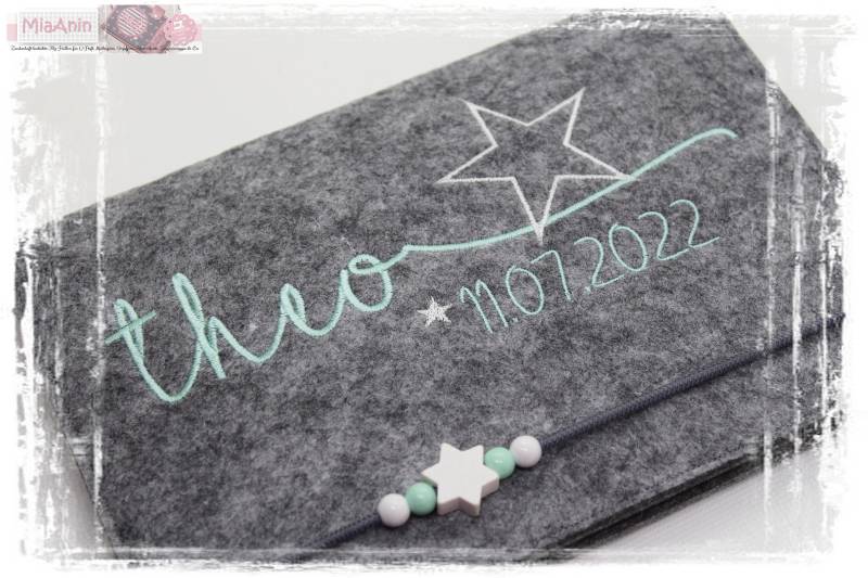 U-Heft Hülle Filz Herz Junge Mädchen Personalisiert Sternweiß Mint Besticktimpfpass U-Heft Hülle Filz Herz Junge Mädchen Personalisiert Sternweiß Mint Besticktimpfpass von Etsy - MiaAnin