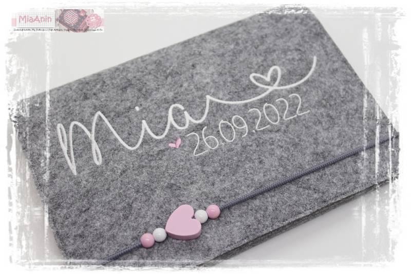 U-Heft Hülle Filz Herz Mädchen Personalisiert Herzrosa Bestickt U-Heft Hülle Filz Herz Mädchen Personalisiert Herzrosa Bestickt von Etsy - MiaAnin