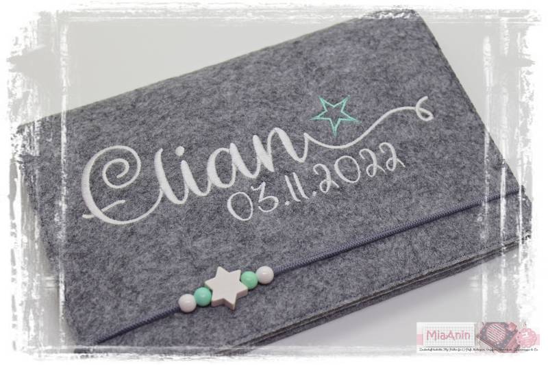 U-Heft Hülle Filz Stern Junge Mädchen Personalisiert Stern Mint Bestickt Impfpass U-Heft Hülle Filz Stern Junge Mädchen Personalisiert Stern Mint Bestickt Impfpass von Etsy - MiaAnin
