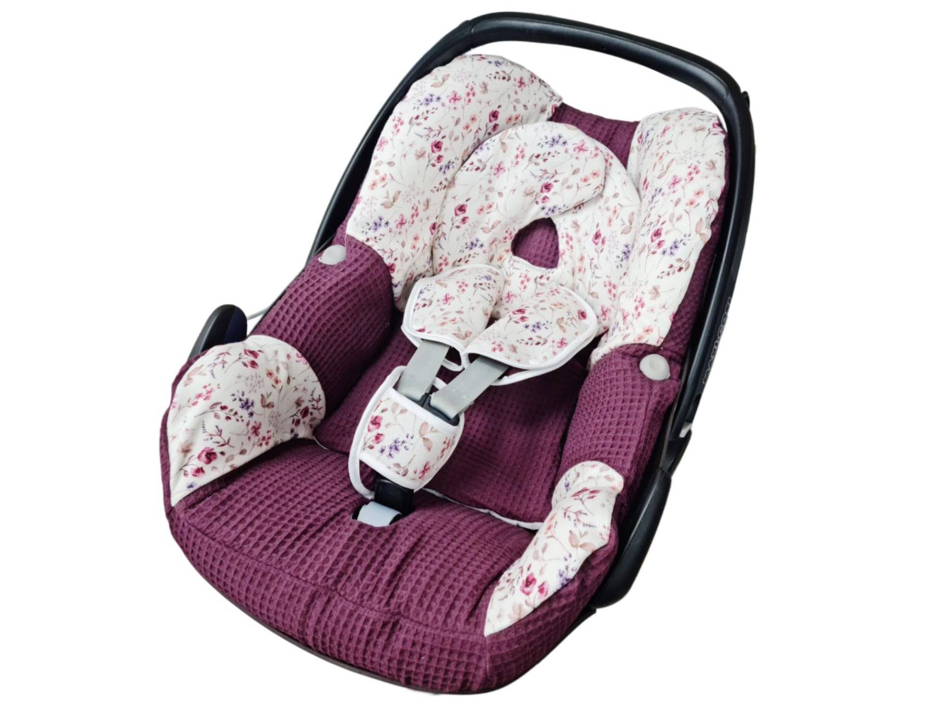 Babyschalen Bezug Maxicosi Ersatzbezug Beere Blumen Von Atelier Miamia von Etsy - MiaMiaAtelier