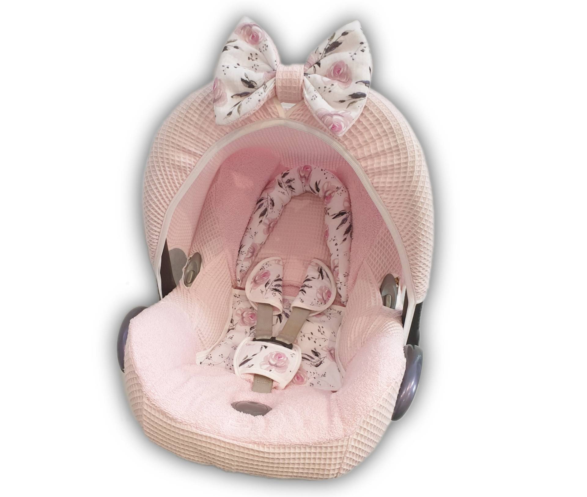 Babyschalen Bezug Maxicosi Ersatzbezug Rosa Rosen Von Atelier Miamia von Etsy - MiaMiaAtelier